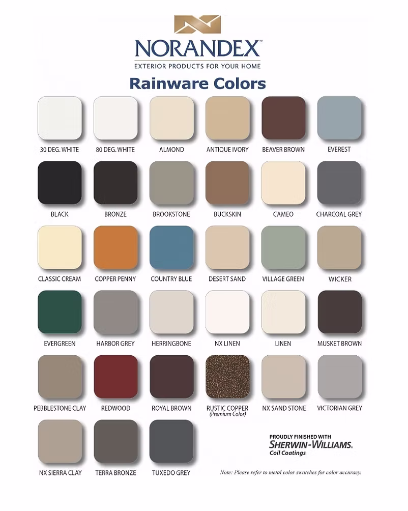 Gutter Color Options